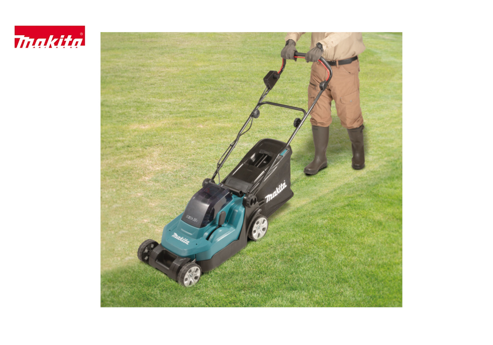 MAKITA Rasenmäher DLM382PM2 inkl. 2x 18 Volt Akku