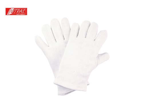 Trikot-Handschuh Baumwolle: weiß #5313