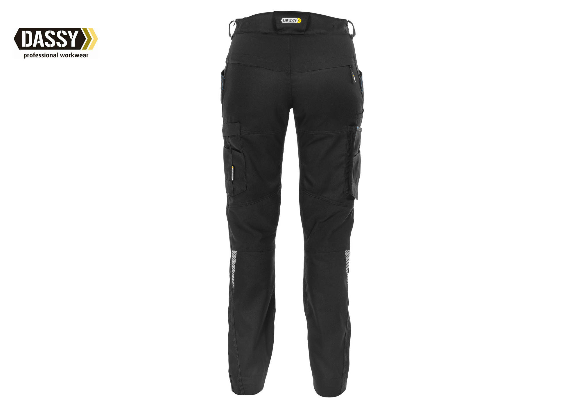 DASSY Helix Bundhose Mit Stretch – D-FLEX PESCO 41, Rot/schwarz, Mit 4-Wege-Stretch Und Vielen Taschen