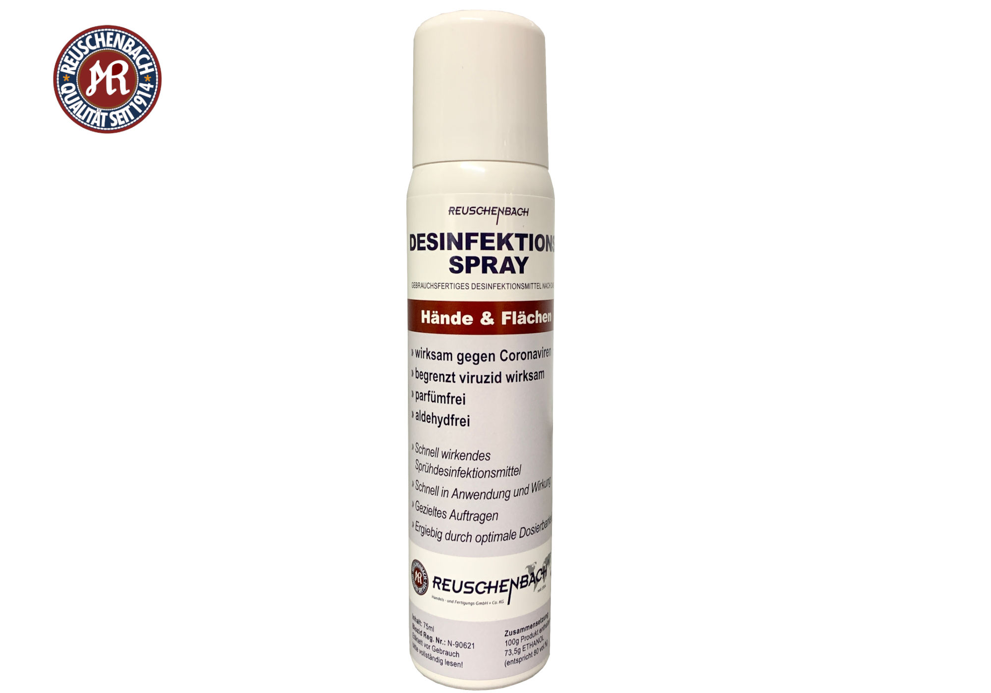 REUSCHENBACH® Desinfektionsspray für Hände & Flächen