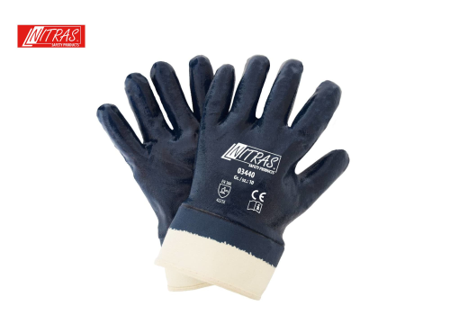 Nitril-Handschuh blau vollbeschichtet #03440