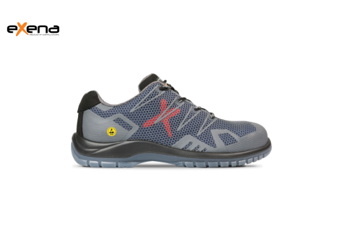 Exena EROS Grey ESD S1P Sich.Halbschuh #A0397