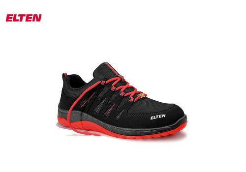 Sicherh. Halbschuh Maddox black-red low ESD S3