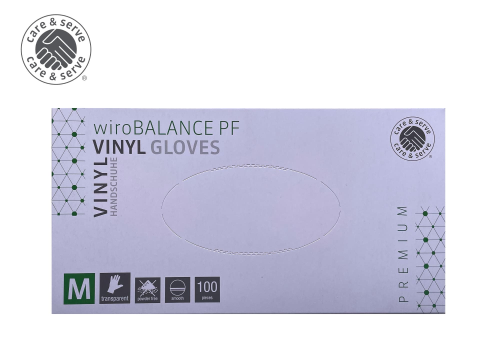 Einweghandschuh Vinyl PREMIUM wiroBalance PF