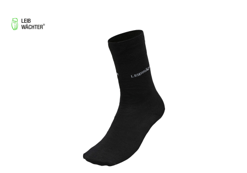 LEIBWÄCHTER Premium Socke Sport, lang, schwarz #LWSH