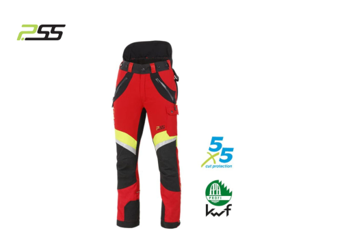 PSS Schnittschutzhose X-treme AIR rot/gelb #800