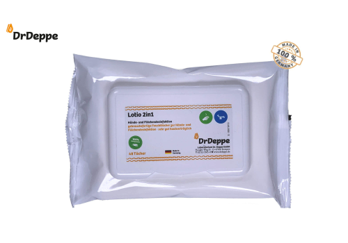 Lotio 2in1 WIPES Flowpack Hand- & Fläche 48 Desi-Tücher