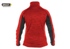 DASSY CONVEX Midlayer Damen Jacke rot-schwarz Rückseite