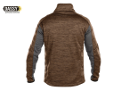 DASSY CONVEX Midlayer Fleece Jacke D-Flex  braun und grau Rückseite