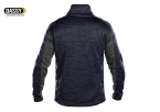 DASSY CONVEX Midlayer Fleece Jacke D-Flex nachtblau und anthrazitgrau Rückseite