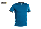 DASSY NEXUS T-Shirt D-Flex azurblau und anthrazitgrau Vorderseite
