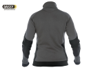 DASSY VELOX Damen Sweatshirt-Jacke anthrazitgrau-schwarz Rückseite
