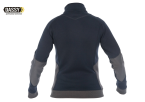 DASSY VELOX Damen Sweatshirt-Jacke nachtblau-anthrazitgrau Rückseite