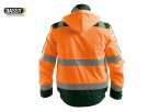 DASSY LIMA orange-grüner Warnschutz Winterjacke Rückseite