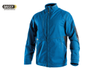 DASSY ATOM Arbeitsjacke Stretch D-FX  azurblau-anthrazitgrau Vorderseite