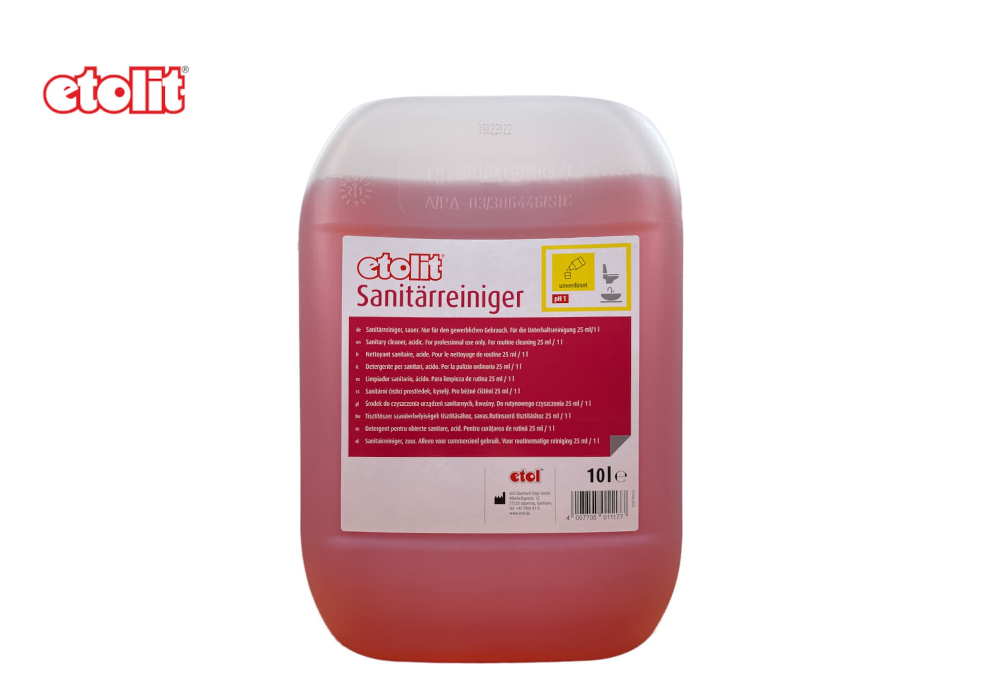 ETOL Etolit Sanitär-Reiniger 10 ltr.