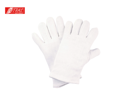 Trikot-Handschuh Baumwolle: weiß #5309-5316