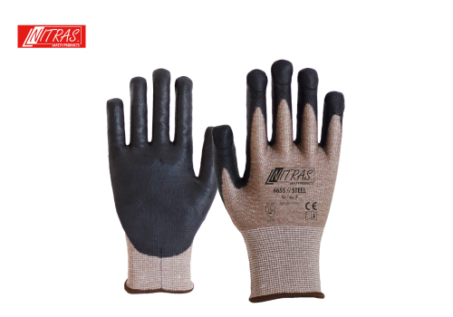 Stichschutz-Handschuh Nitras #6655 Steel