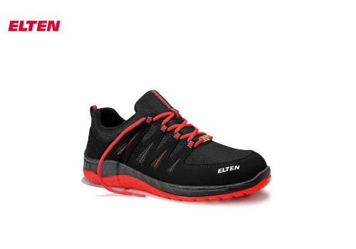 Sicherh. Halbschuh MADDOX black-red Low ESD S3S