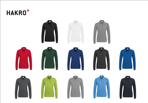 HAKRO Damen Longsleeve-Poloshirt MIKRALINAR® #215