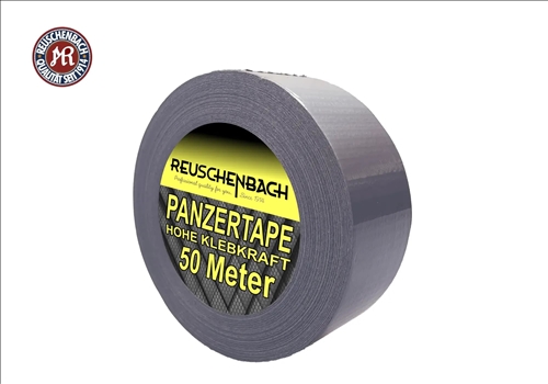 Reuschenbach® Gewebeklebeband / Grauband / DucTape silber 50m Rolle