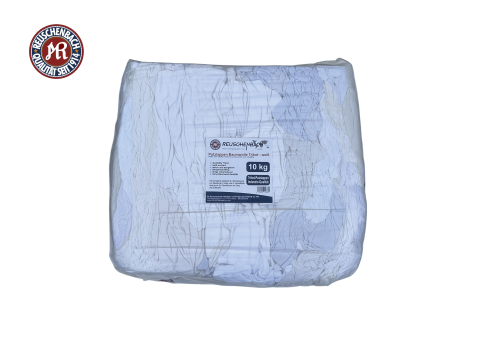 Trikot Putzlappen mix weiß - 10 kg PE-Ballen 