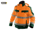 DASSY LIMA orange-grüne Warnschutz Winterjacke Vorderseite
